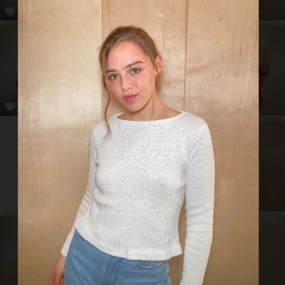 Off white knit sweater